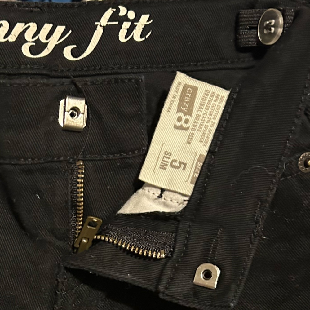 Crazy 8 black jeans Size 5 slim - Picture 4 of 6